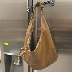 💕MONSERAT DE LUCCA by ANTHROPOLOGIE💕Slouchy Hobo Bag Faux Leather Brown